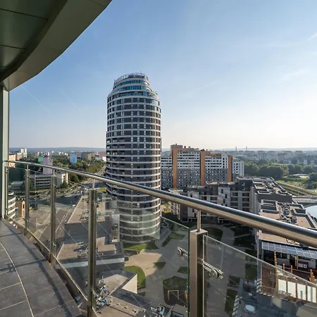 شقة Capital Towers Premium Sunset 15th Floor & Darmowy Parking Podziemny *