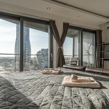 Capital Towers Premium Sunset 15th Floor & Darmowy Parking Podziemny Apartment *