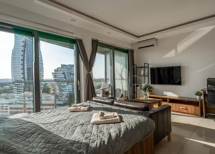 Capital Towers Premium Sunset 15th Floor & Darmowy Parking Podziemny Apartment